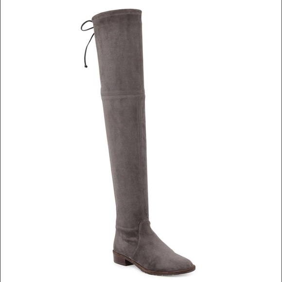Stuart Weitzman Lowland grey suede boot - Picture 1 of 6